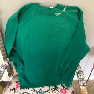 "I Stole My Boyfriend's Shirt" - Green Sweatshirt